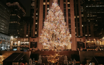 THALÍA LE PUSO MAGIA Y RITMO AL ÁRBOL DEL ROCKEFELLER CENTER EN NUEVA YORK